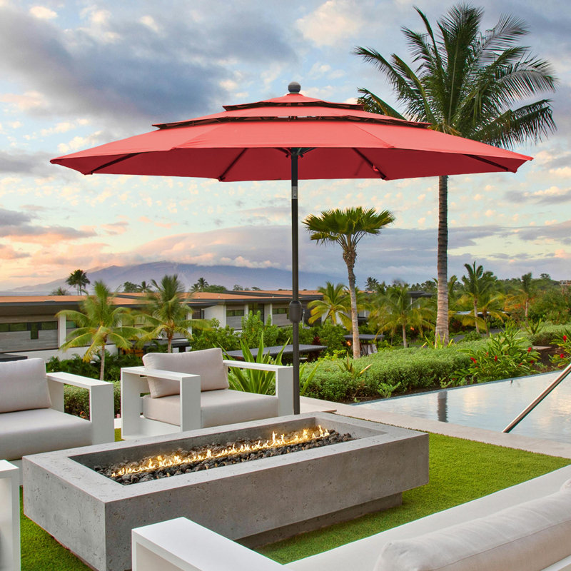 305cm Tilt Parasol, Red
