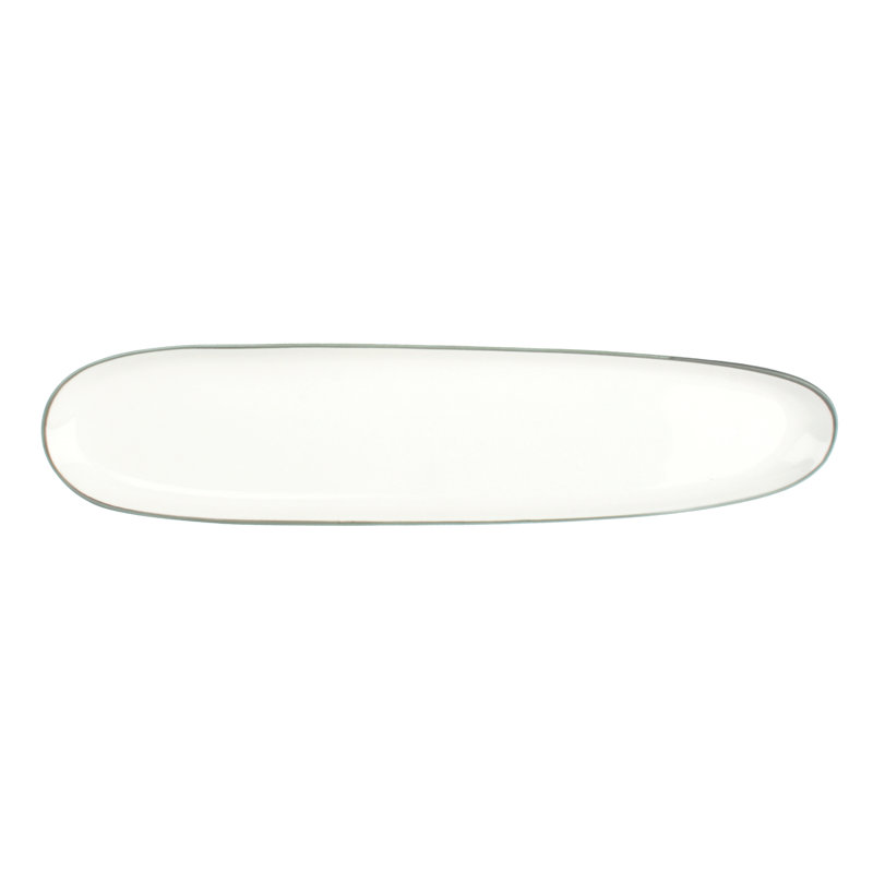 Abbesses Side Plate, White/Grey