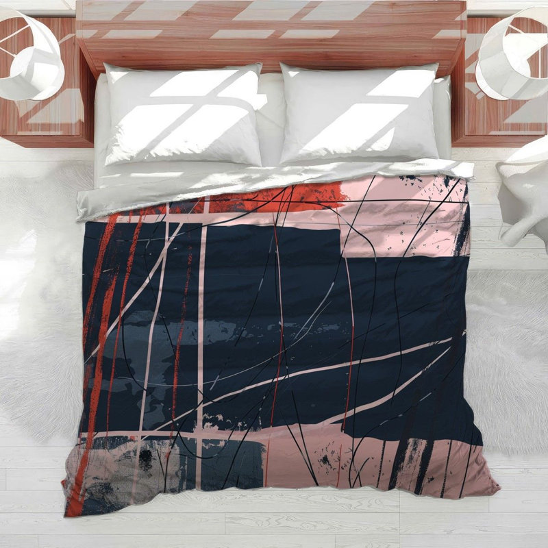 Artistic Strokes Cool Cotton Blend Comforter, King Comforter