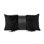 Feather Trim Suede Lumbar Pillow