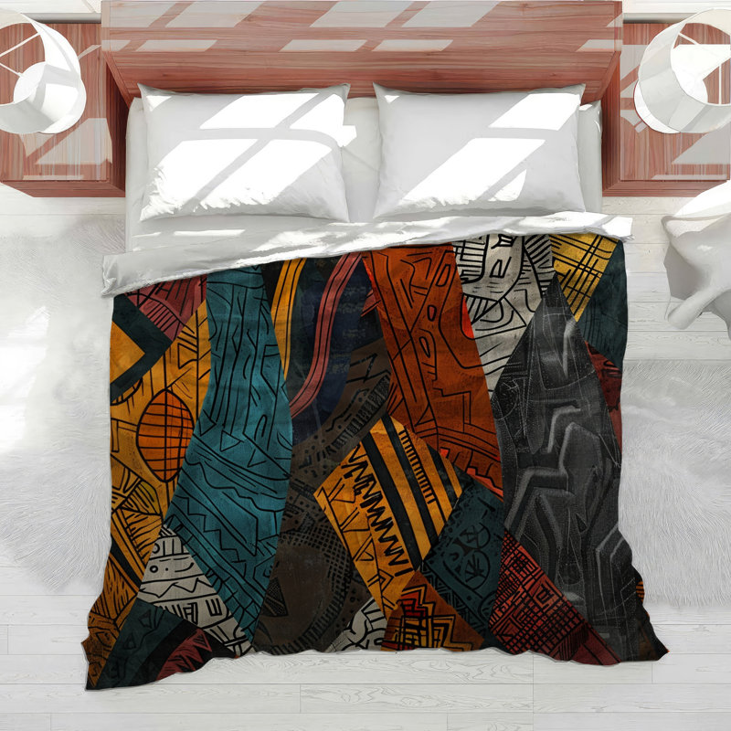 Tribal Patterns Bedding Cultural Comforter Southwestern, Queen Comforter