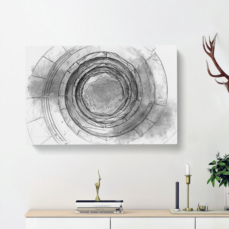Spiral To The Sky - Wrapped Canvas, 45cm H x 76cm W x 4cm D