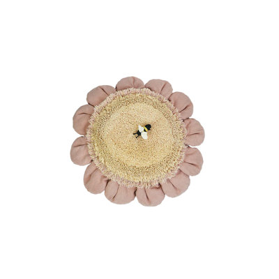 Floor Cushion Pink Daisy