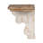 Distressed Wooden Wall Shelf With Corbel Design
