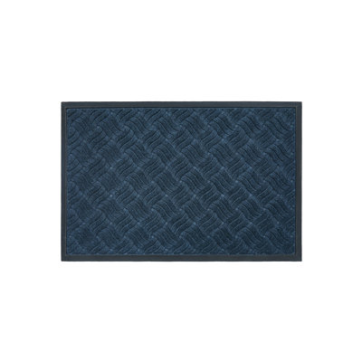 Heavy-duty Indoor/outdoor Rubber Doormat - Deep Tread Design For Superior Dirt Trapping, All-weather Durable Floor Mat