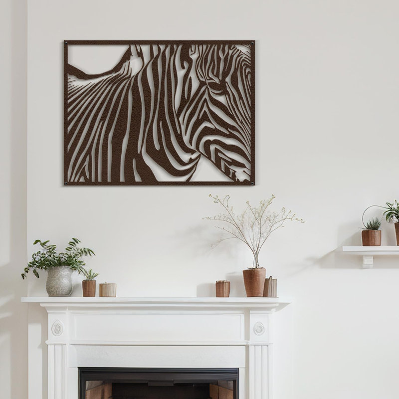 Wall Decor Metal, 12" H x 18" W x 0.05" D, Bronze