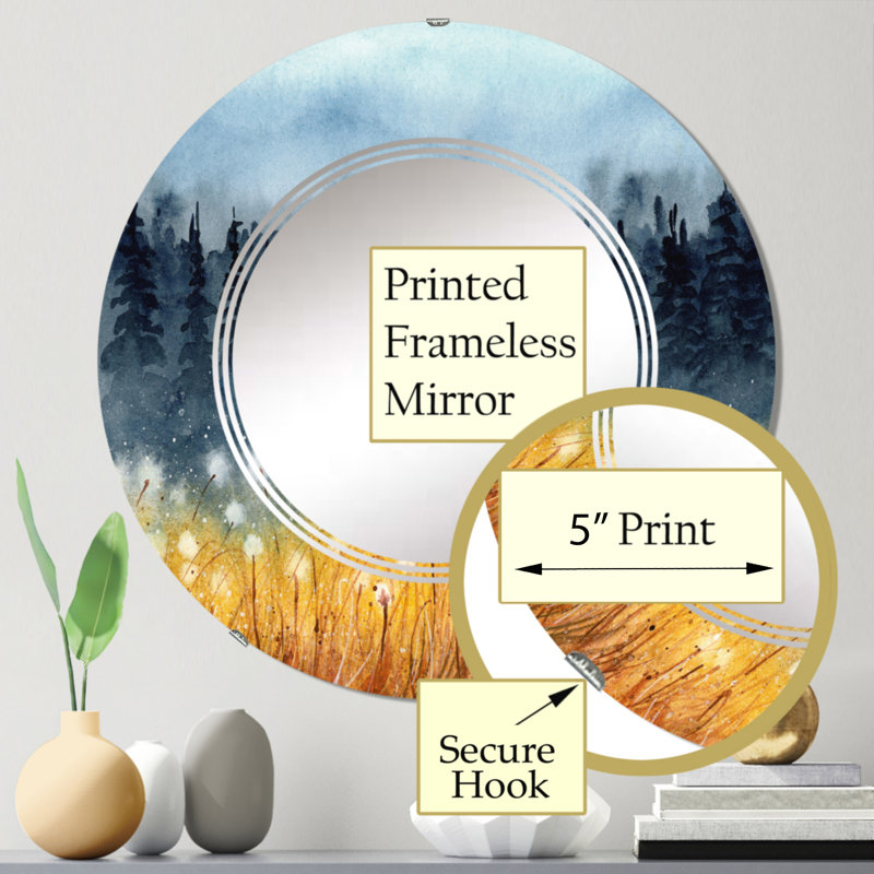 Miroir de salle de bain sans cadre, 24 po x 24 po
