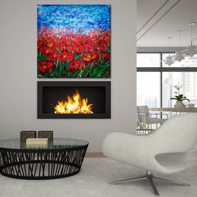 «Red Poppy Field» par Lena Owens