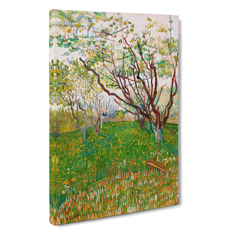 The Flowering Orchard By Vincent Van Gogh - Wrapped Canvas, 50cm H x 35cm W x 3cm D