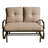 Carlston Patio Glider Bench - Outdoor Rocking Loveseat with Sturdy Frame and Cushion Seats-418391202
