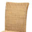 Chaise de salle à manger moderne bohémien en rotin naturel et bois d'acajou