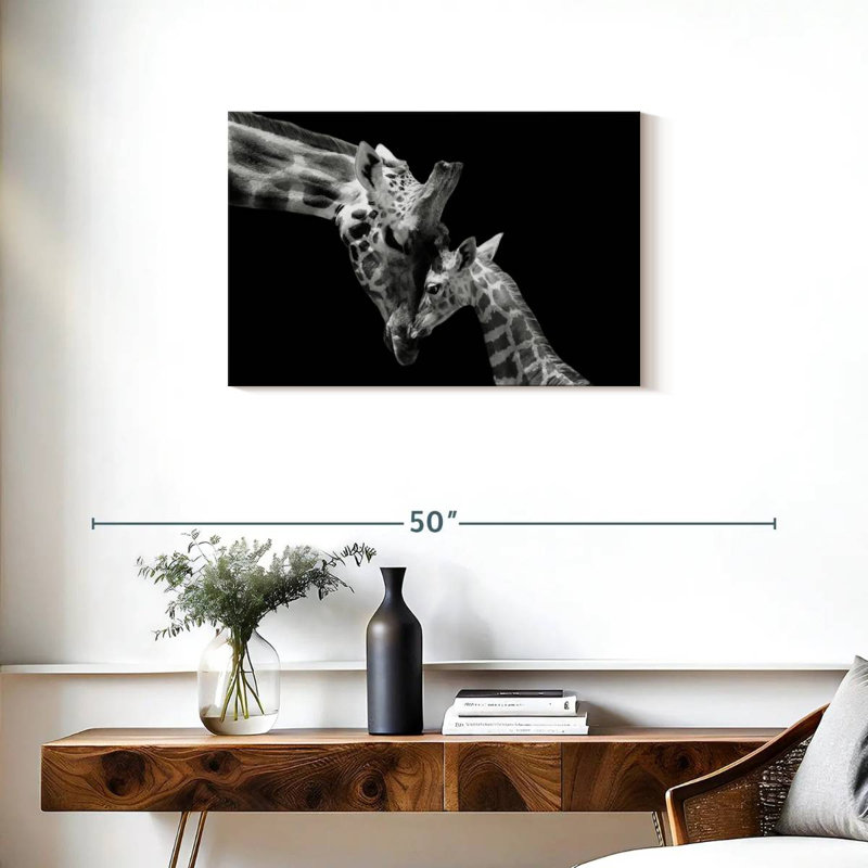 Brampt Doting Mother Giraffe, 20" H x 30" W