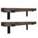 Emerald Lee 2 Piece Oak Bracket Shelf
