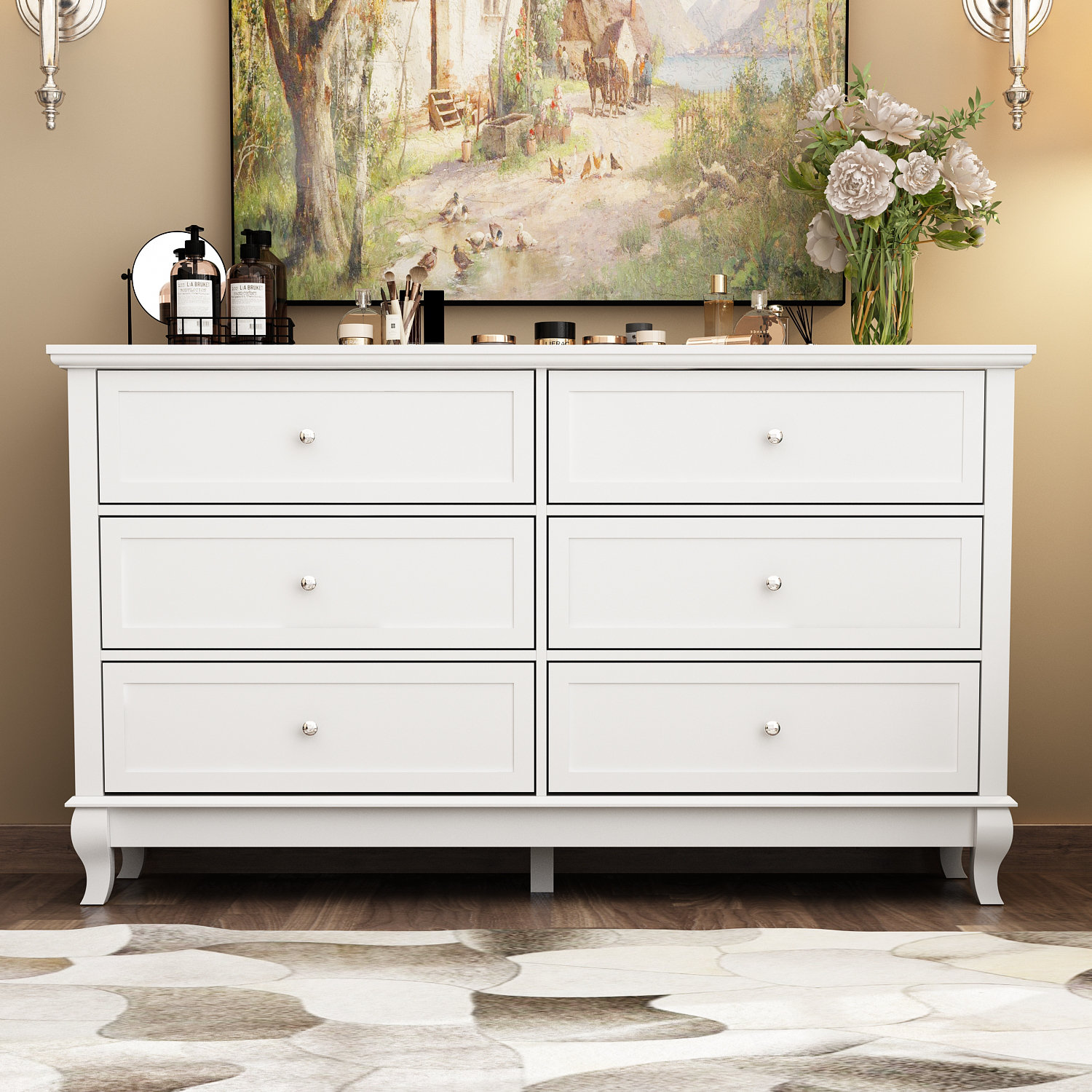 Lark Manor Itchington 6 - Drawer Double Dresser & Reviews | Wayfair