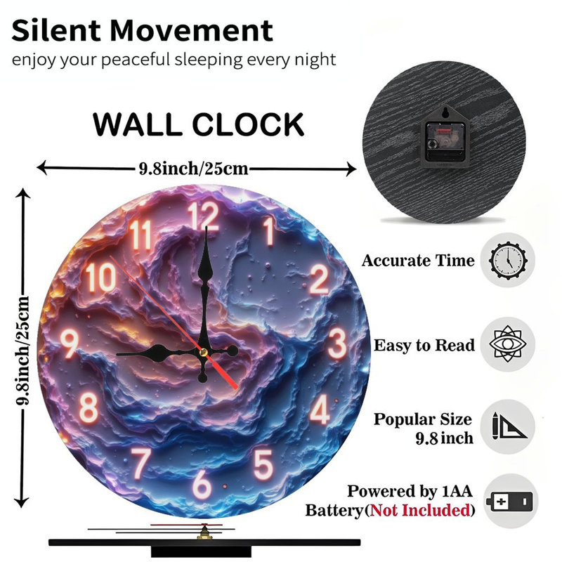 Horloge de style galaxie