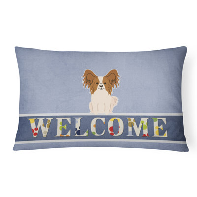  Coussin Papillon Welcome