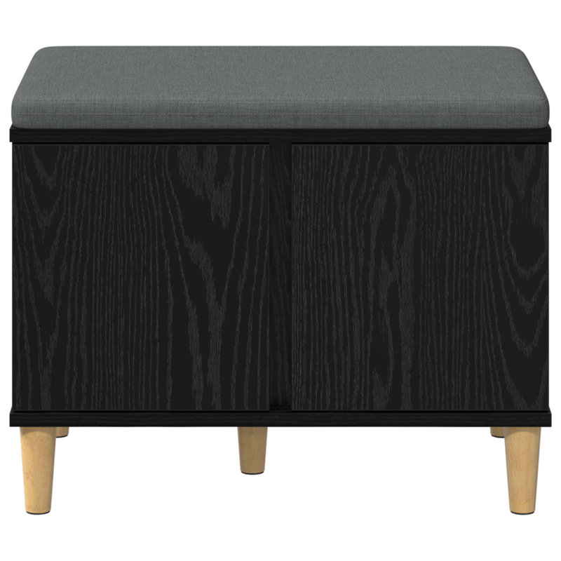 Storage Bench, 46cm H x 60cm W x 38cm D, Black Oak