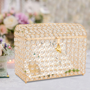 Wedding Card Box with Heart Lock
