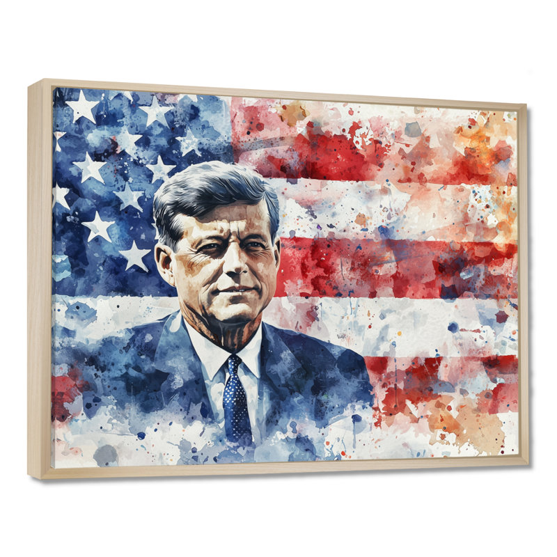 Assassination of Jfk - États-Unis, art mural, H 30 po x l 40 po, Impression encadrée flottante, Crème, crème