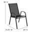 Artu Stackable Flex Comfort Sling Outdoor Patio Chairs by Flash Furniture-934469486