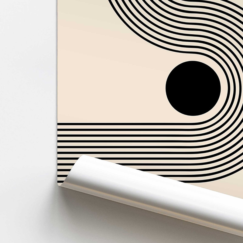 Impression Bauhaus, H 37,25 po x l 25,25 po, Sans cadre, papier
