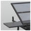 Table à dessin réglable avec plateau en verre trempé, inclinaison de 0 à 75 °, structure en acier noir