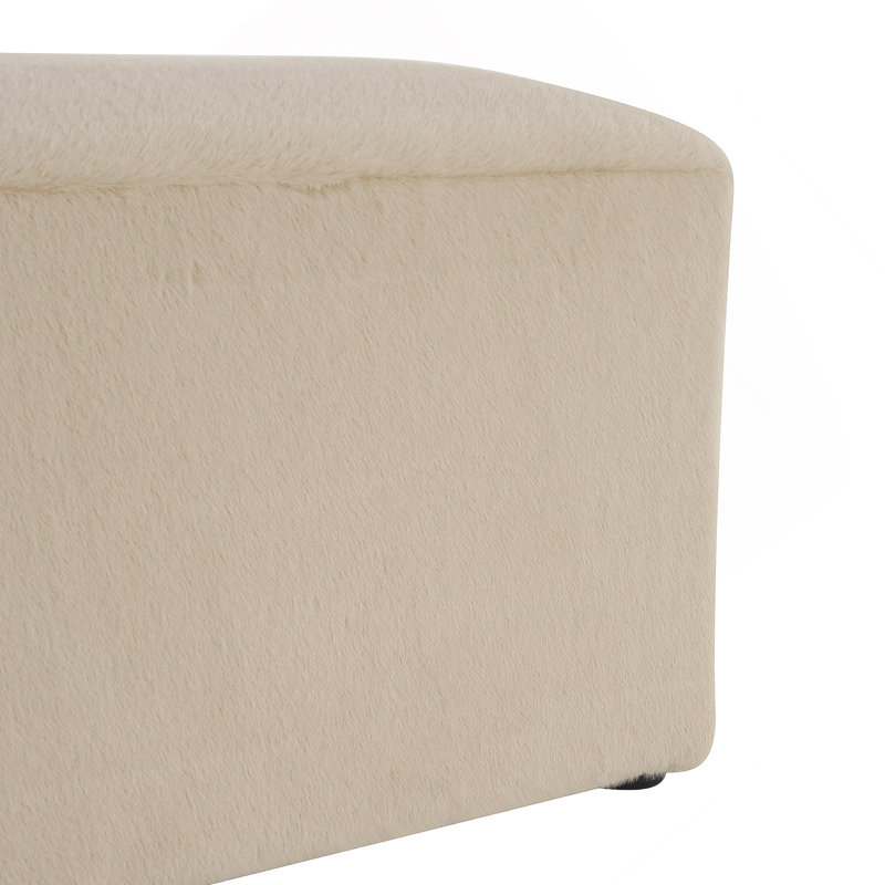 Repose-pieds long et moelleux Almond, repose-pieds simple et moderne pour un usage domestique