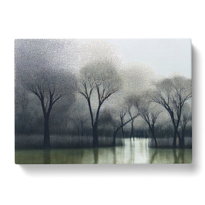 Trees By The River - Wrapped Canvas