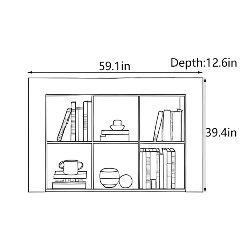 Armoire de couloir de style chinois antique, H 39,40 po x l 59,10 po x P 12,60 po, Brun
