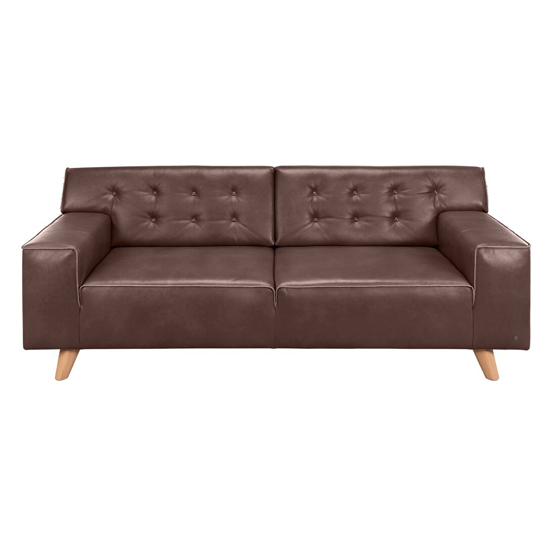 Zweiersofa Nordic Chic Sofa aus Echtleder