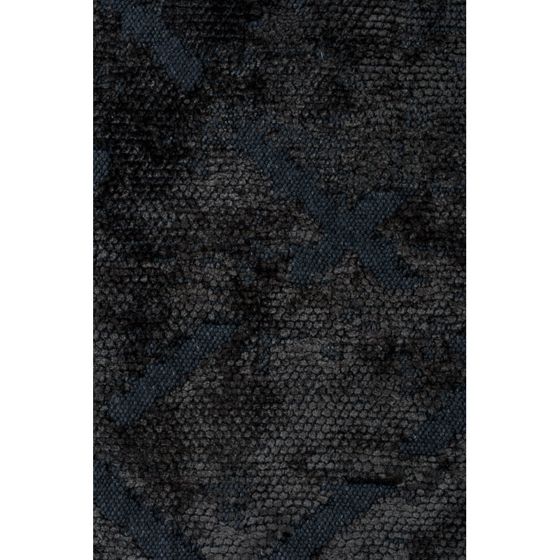 Rapture Dark Blue/Gray/Black Geometric Luxury Area Rug, Rectangle 7'10" x 11'2"