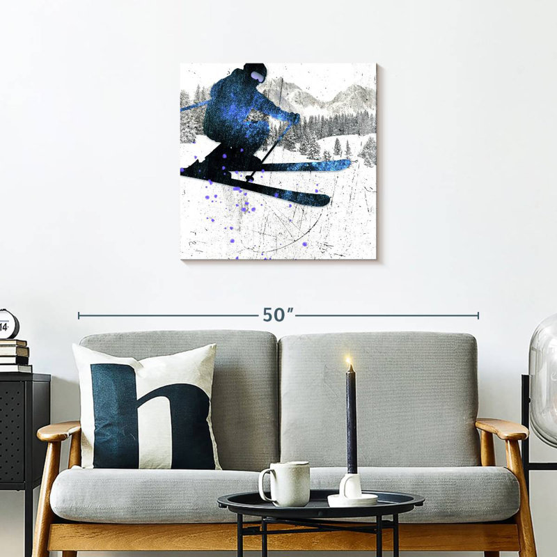 Sireci Extreme Skier I, 24" H x 24" W