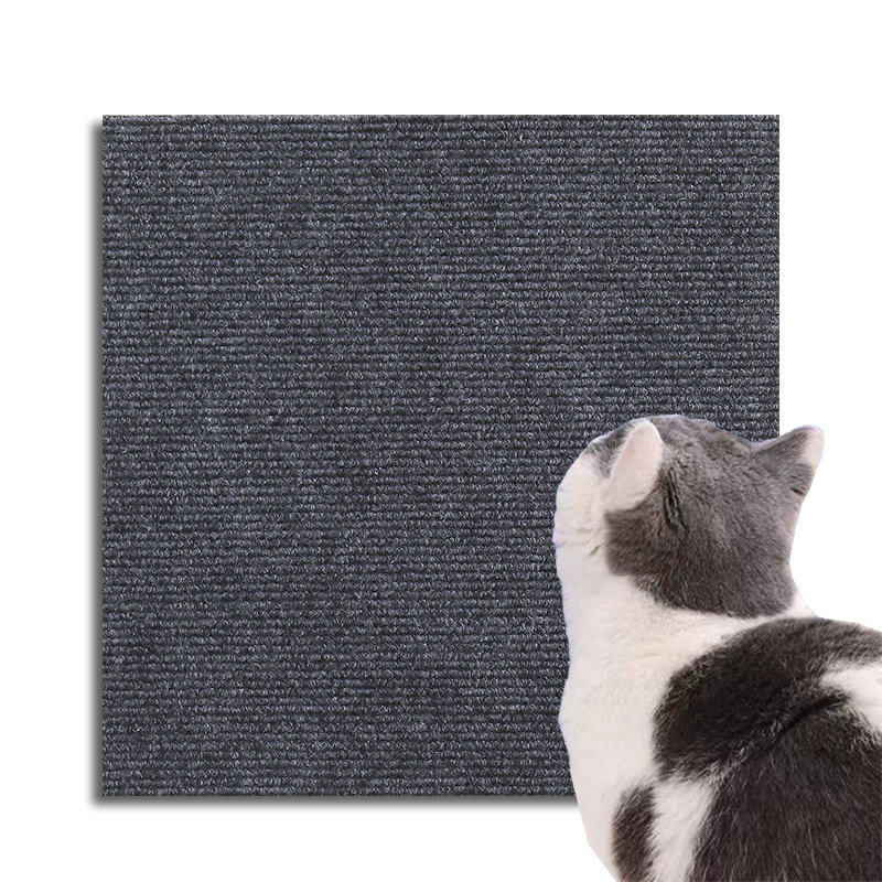 Grattoir pour chat auto-adhésif résistant à l'usure, Gris foncé
