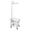 Chariot à linge roulant avec panier, tablette de bar et roulettes verrouillables