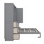Queen Size Murphy Bed Wall Bed With Closet ,Drawers And Shelves-1125589934