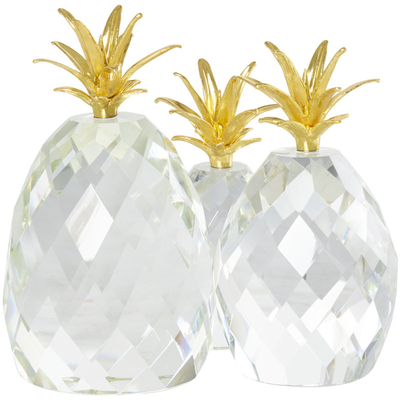 Ensemble de sculpture ananas 3 pièces Karakum