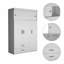 Armoire rectangulaire 2 tiroirs Kingswood - blanc