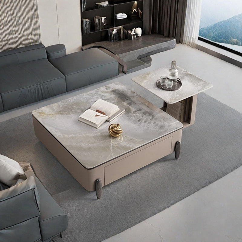 Table basse simple, H 14,2 po x l 39,4 po x P 39,4 po