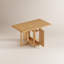 Table de salle à manger pliante en bois massif-683207975