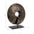 Iron Modern Textured Round Decorative Statue - 15.75" x 15.75" x 18.5"