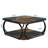 Square Coffee Table, 39.4" Central Cocktail Table with 2-Tier Shelves for Living Room-425664864