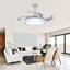 Ventilateur de plafond rétractable moderne 42 pouces avec lumières et télécommande Milly