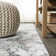 Tapis gris / turquoise Swirl