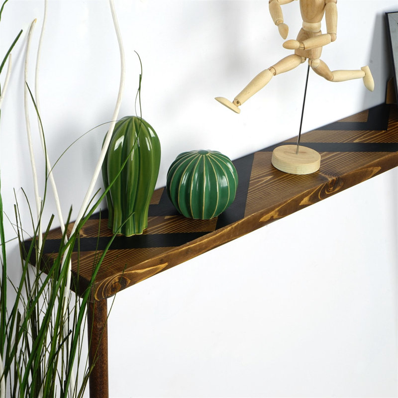 Tablette décorative en bois massif Jihane
