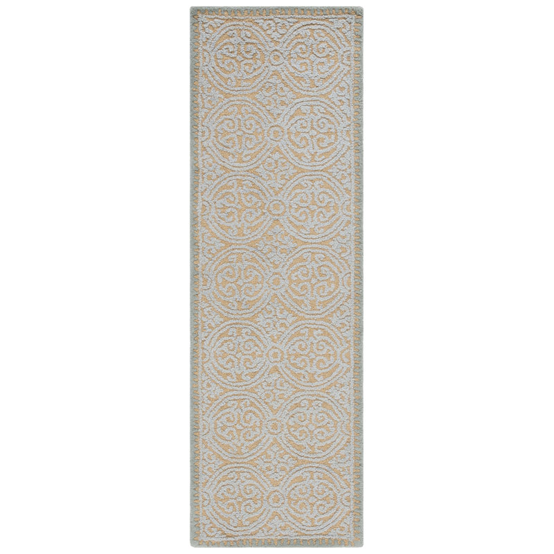 Sadik Hand Tufted Wool Geometric Rug, Runner 2'6" x 20'