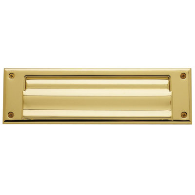 10 in x 3 in Brass Mail Slot