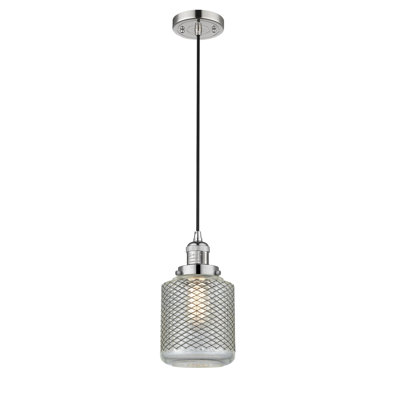 Luminaire suspendu cylindrique 1 lumière Iyana