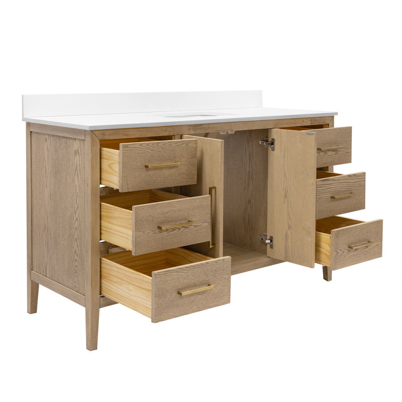 Meuble-lavabo simple 60 po Parisian, 60"