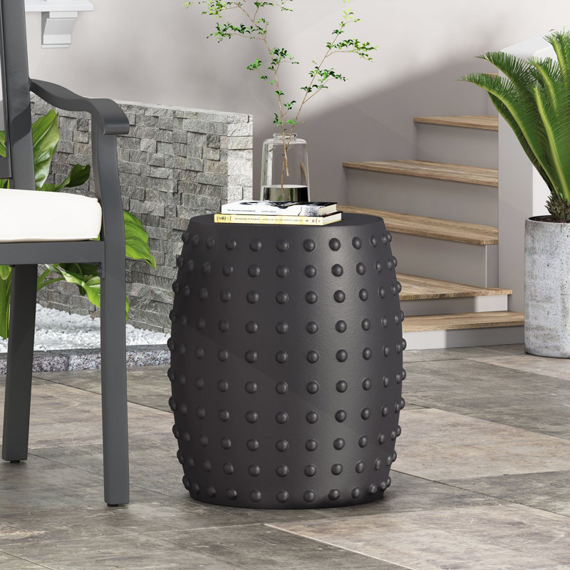 Outdoor Lightweight Concrete Side Table