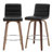 Mariea Swivel Faux Leather Wood Bar & Counter Stool-1191645850-1191645849